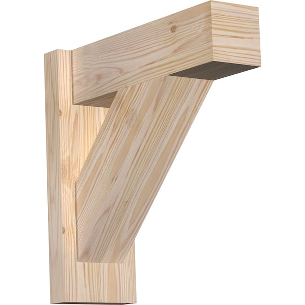 Ekena Millwork Traditional Block Smooth Outlooker, Douglas Fir, 5 1/2"W x 16"D x 16"H OUT06X16X16TRA05SDF - main